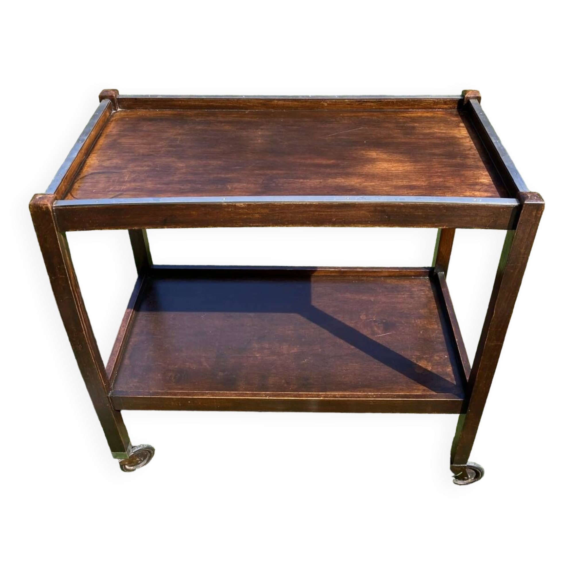 Serving trolley, rolling table, stamped ElloRolls from the 60s/70s