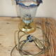 Lampe à tulipe décor floral vintage