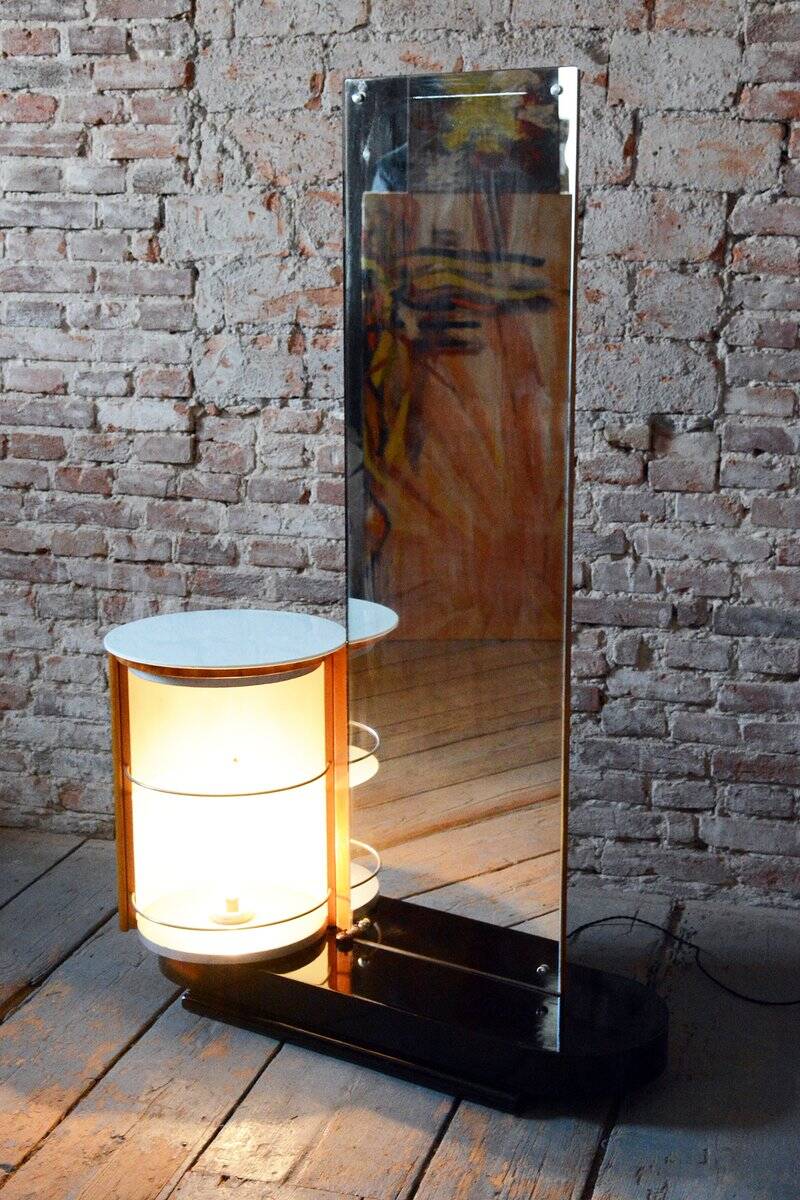 Art Deco Ash Dressing Mirror by J. Halabala for Up Zavody, Czech, 1930s