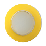 Assiette plate Duralex vintage jaune