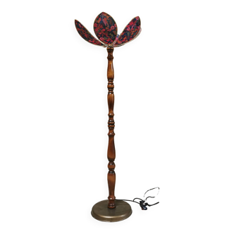 Flower lampshade floor lamp