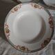 6 Assiettes creuses en porcelaine de Limoges  frise  Panier  fleuris et fruits - debut 20 ème