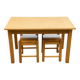 Scandinavian table 120cm and 2 stools