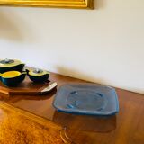 Verreries Des Hanots, 'Naiads' molded glass tray, France 1930s