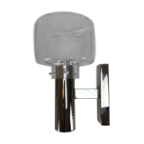 Wall light chrome and 70s glass