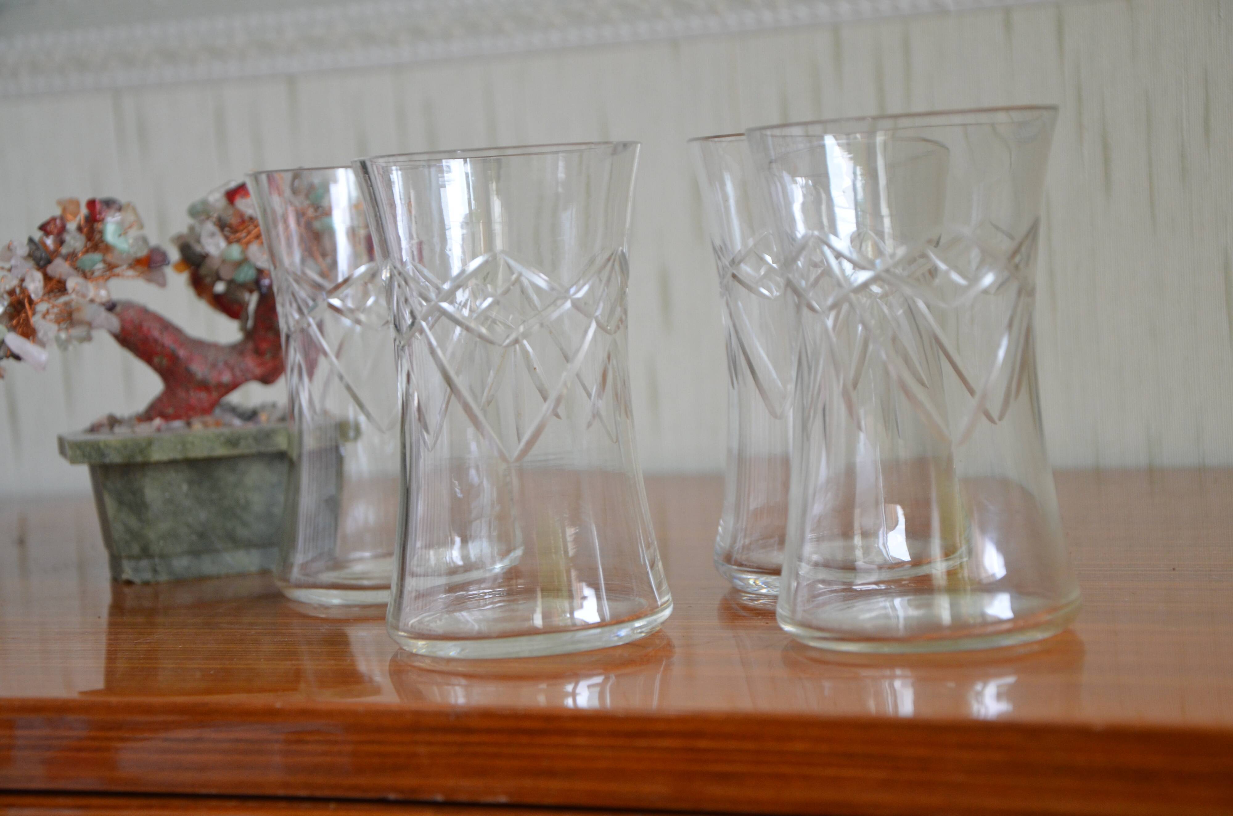 Set of 4 Czechoslovakia glasses