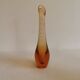 Golden orange orchid vase from Kastrup Glassworks 1950