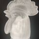 Zoomorphic carafe (28 cm) in Italian frosted glass - 1970s