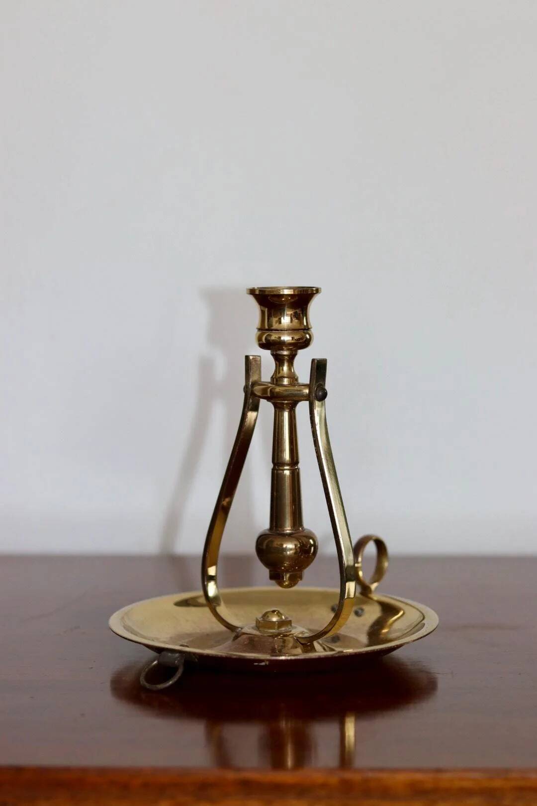 Swedish brass candlestick