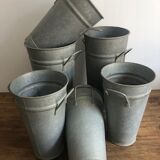 Zinc pot, florist vase