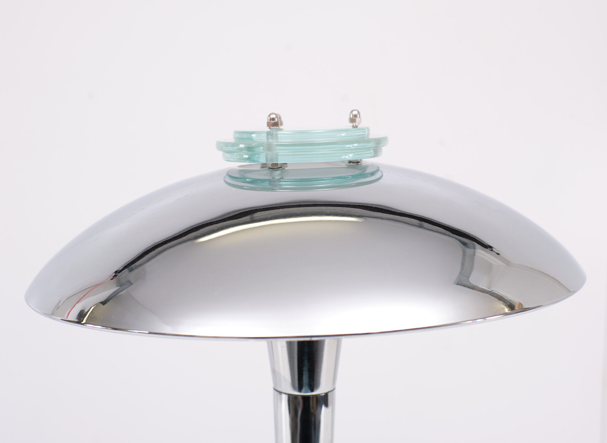 Lampe de table chromée Tokyo Bauhaus des années 1980 Japon