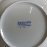 6 assiettes creuses à pâtes par Saturnia en porcelaine
