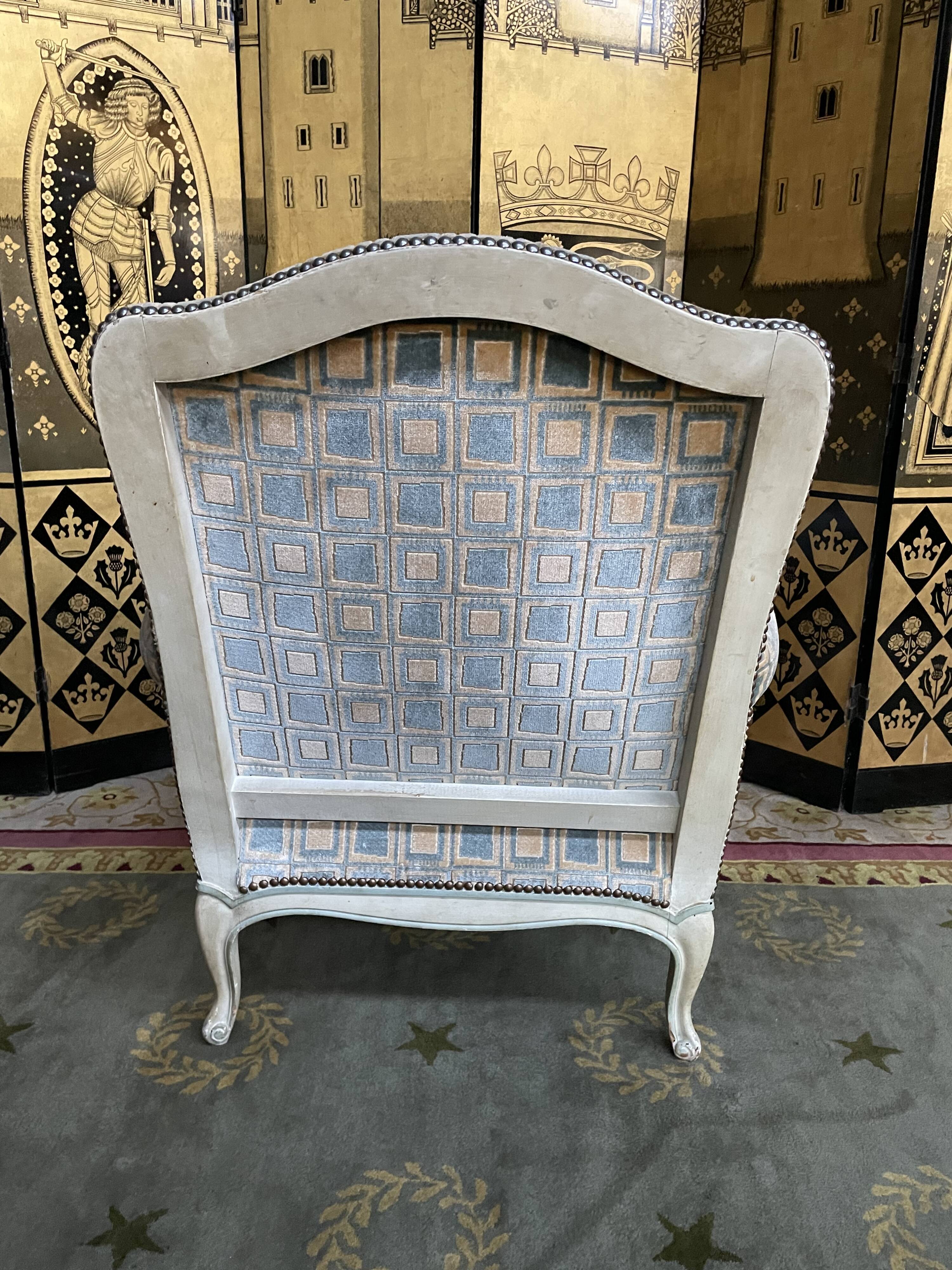 Louis XV style shepherdess armchair