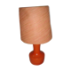 Lampe de chevet en bois orange de 1970