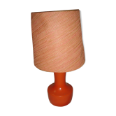 Lampe de chevet en bois orange de 1970