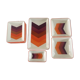 Gien service in enamelled porcelain modèle "arrows" 70s