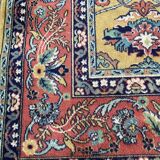 Persian rug in burgundy yellow wool, 200x300cm