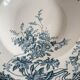 Set of 5 hollow plates Longwy art nouveau