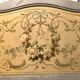 Lively rockery style display case in gray lacquered wood and painted flower decoration. Around 1900