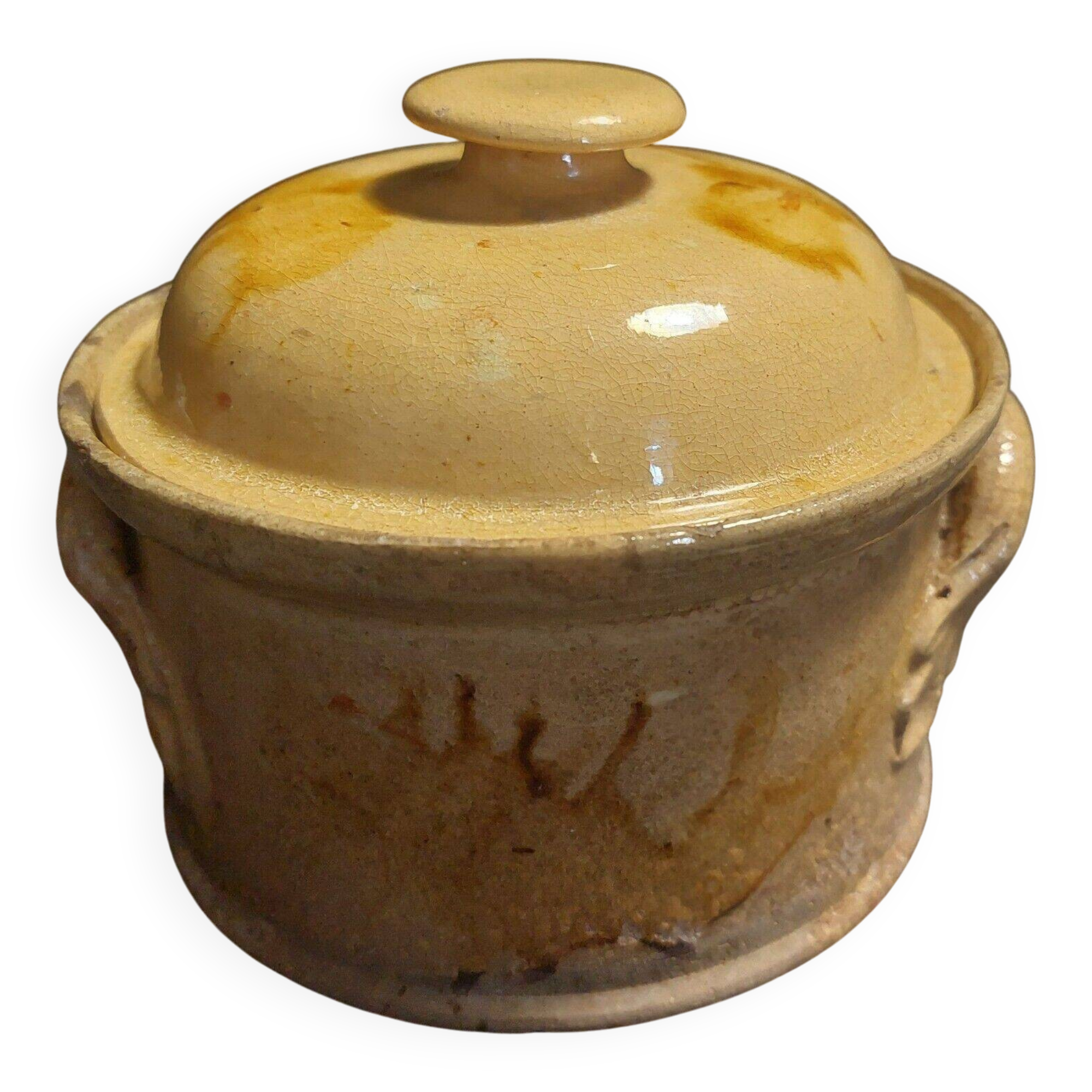 Glazed earthenware terrine from Provence, early 20th century.