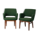 Paire de fauteuils Oslosund verts de Kinnarps, années 1950