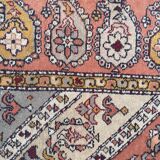 Vintage sinkiang carpet for handmade corridor 90x358 cm