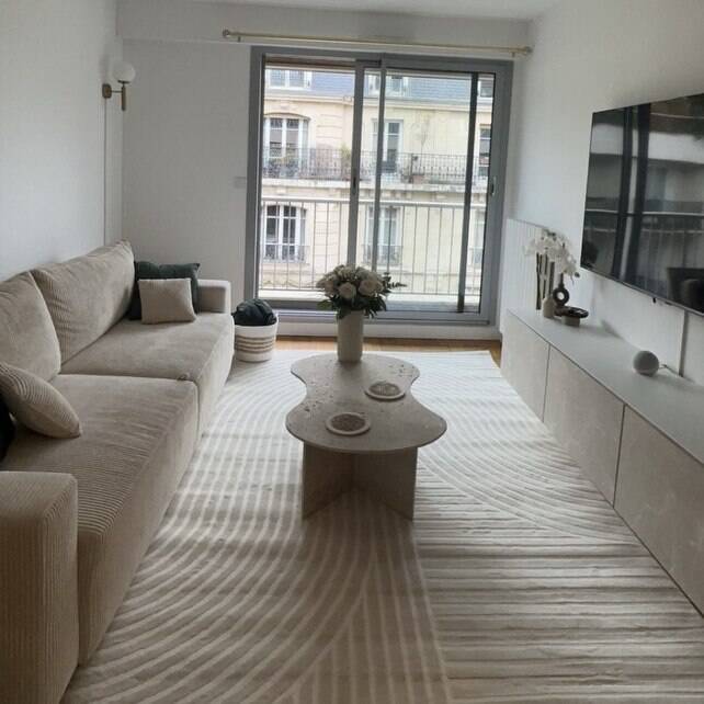 Table basse nuage travertin