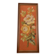 Encadrement canevas vintage fleurs