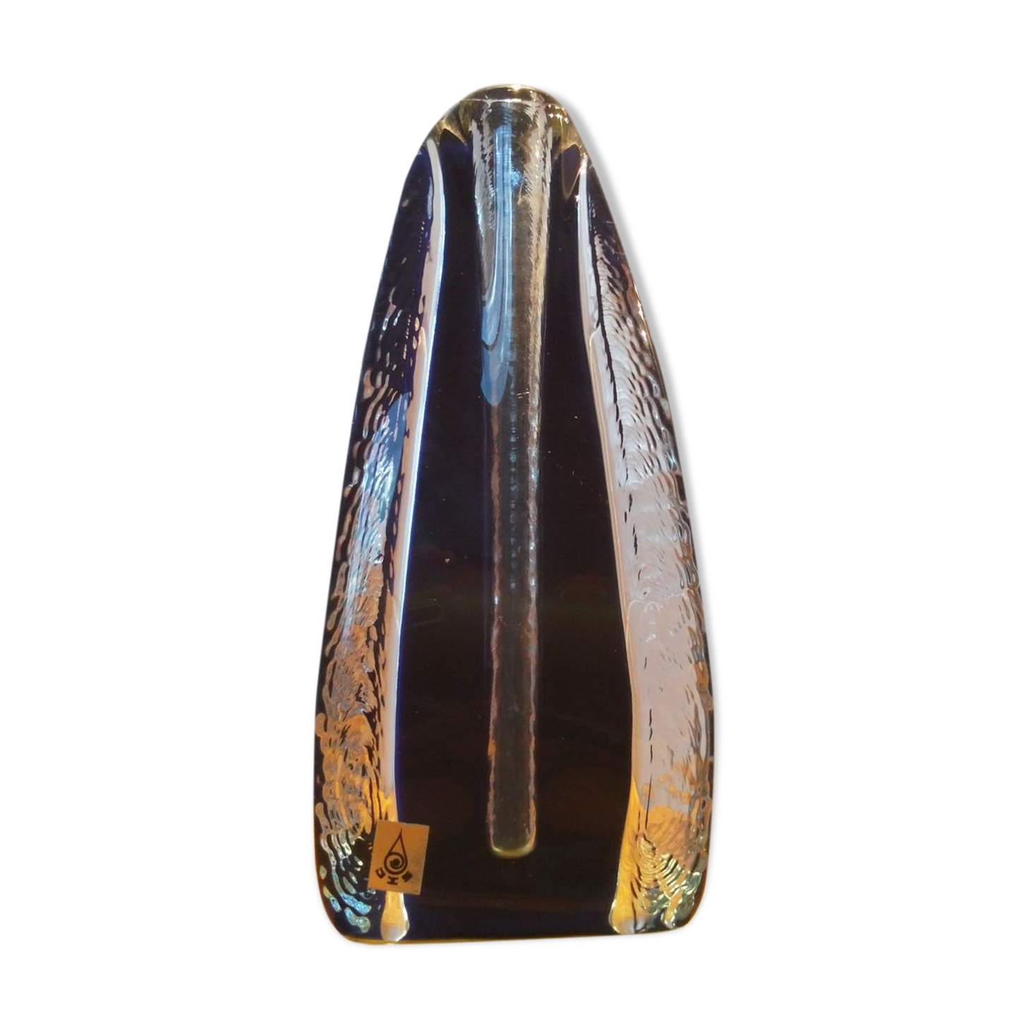 Czechoslovakian s Lučany 1970 glass vase