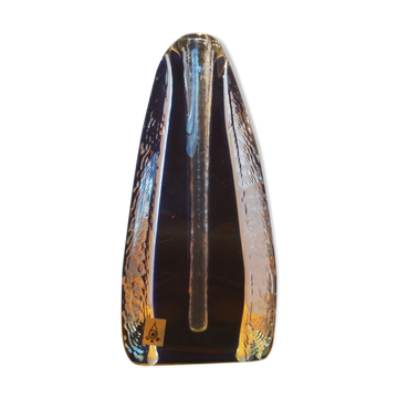 Czechoslovakian s Lučany 1970 glass vase