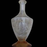 Amber liquor service 1930 glass and faceted carafe