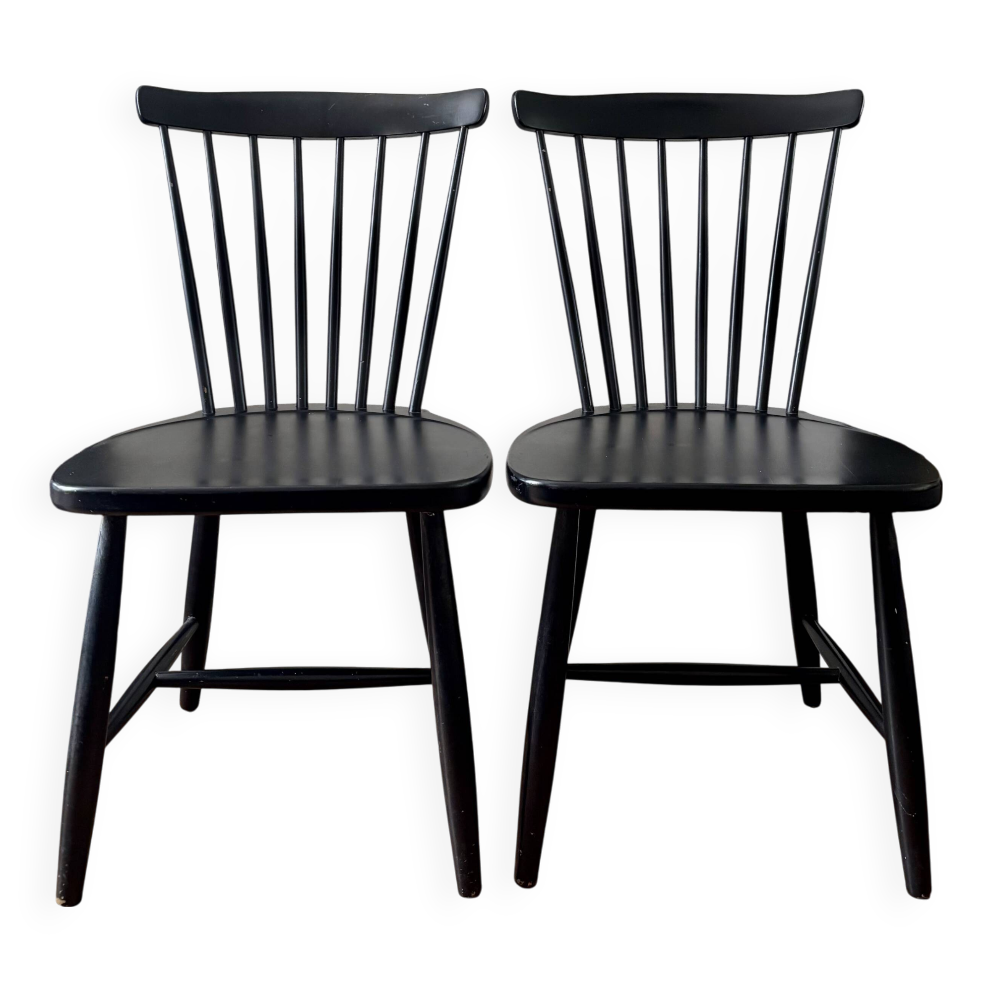 Pair of Swedish wooden chairs Swen Eric Fryklung 1950