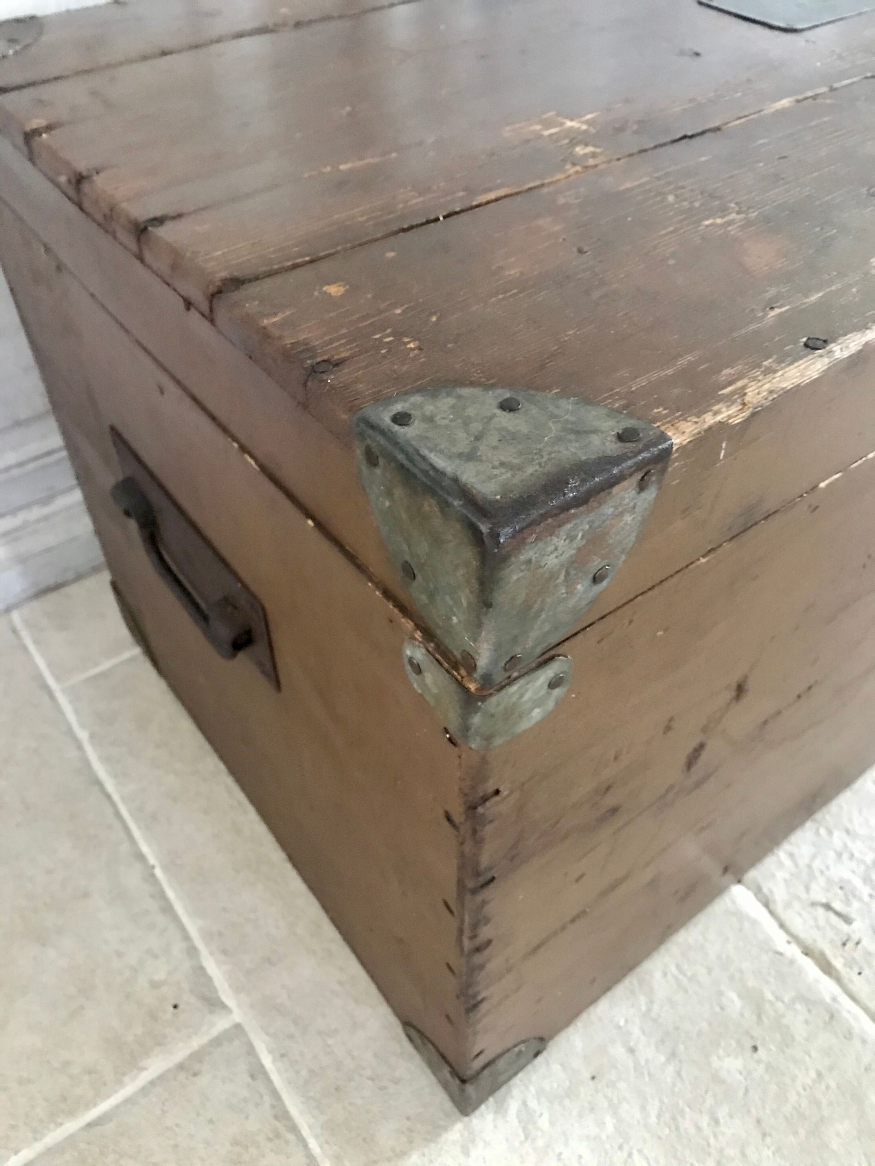 Ancient travel trunk