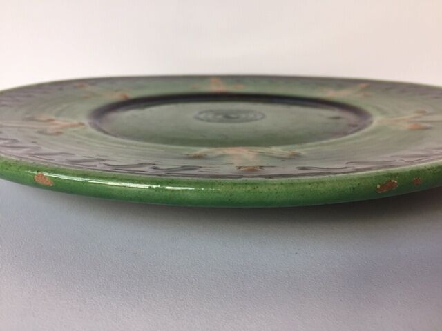 Painted and varnished terracotta stamped Biot