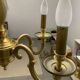 Chandelier 5 branches & 2 solid brass sconces