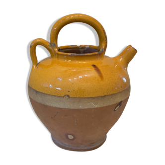 Cruchon en céramique ancienne émaillée