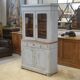 Patinated two-body buffet from the 19th century.