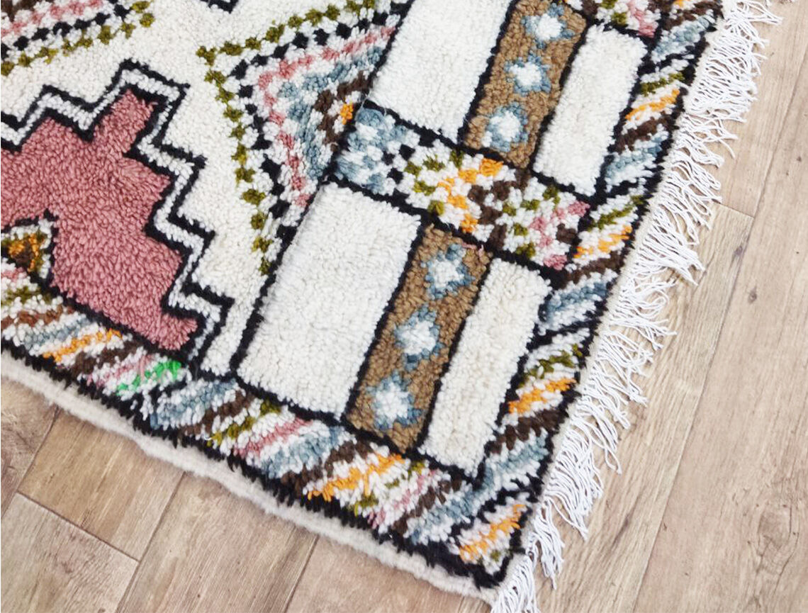 Handmade Moroccan Berber carpet 250 X 144 CM