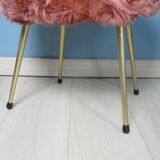 Pink moumoute chair