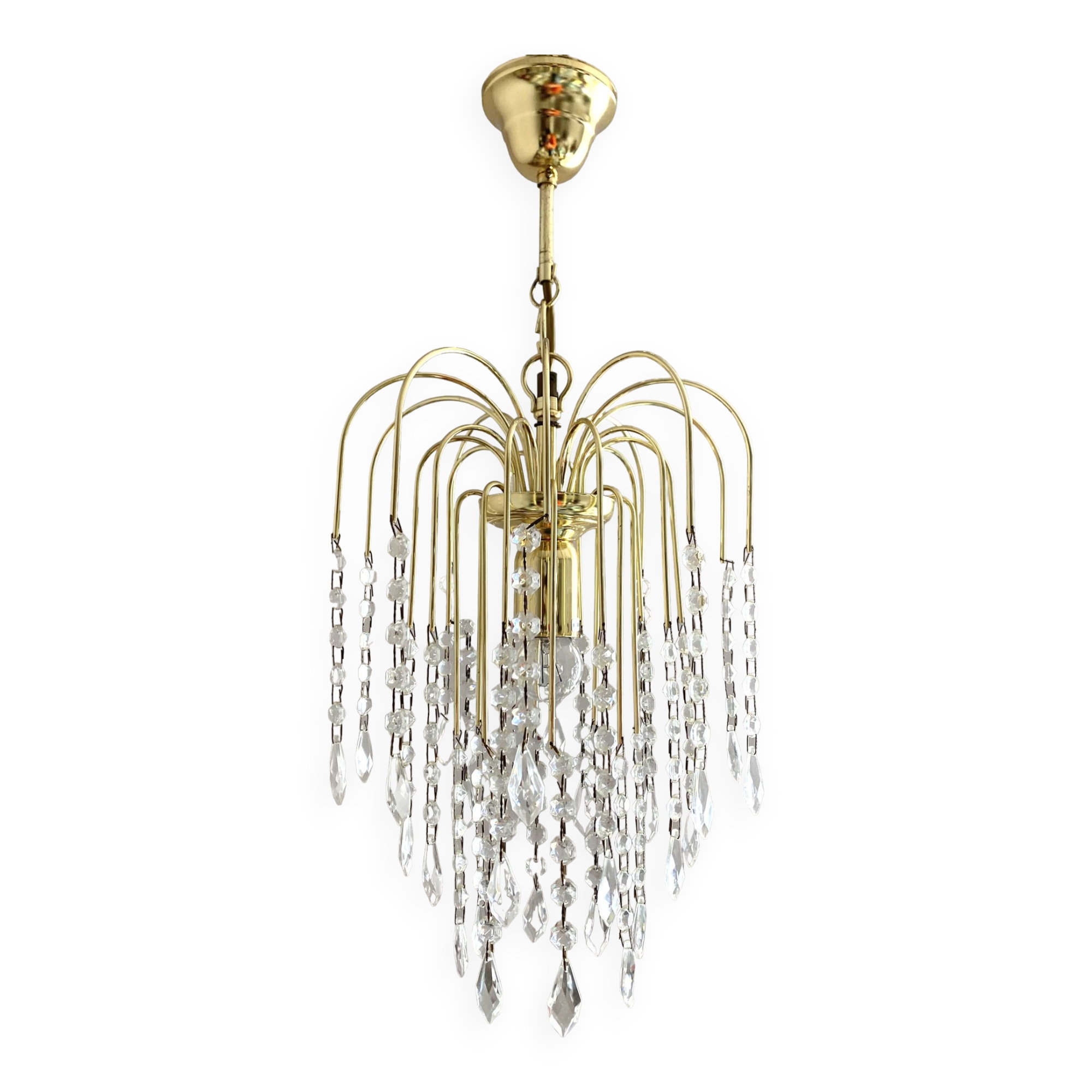 Lustre vintage italien pampilles