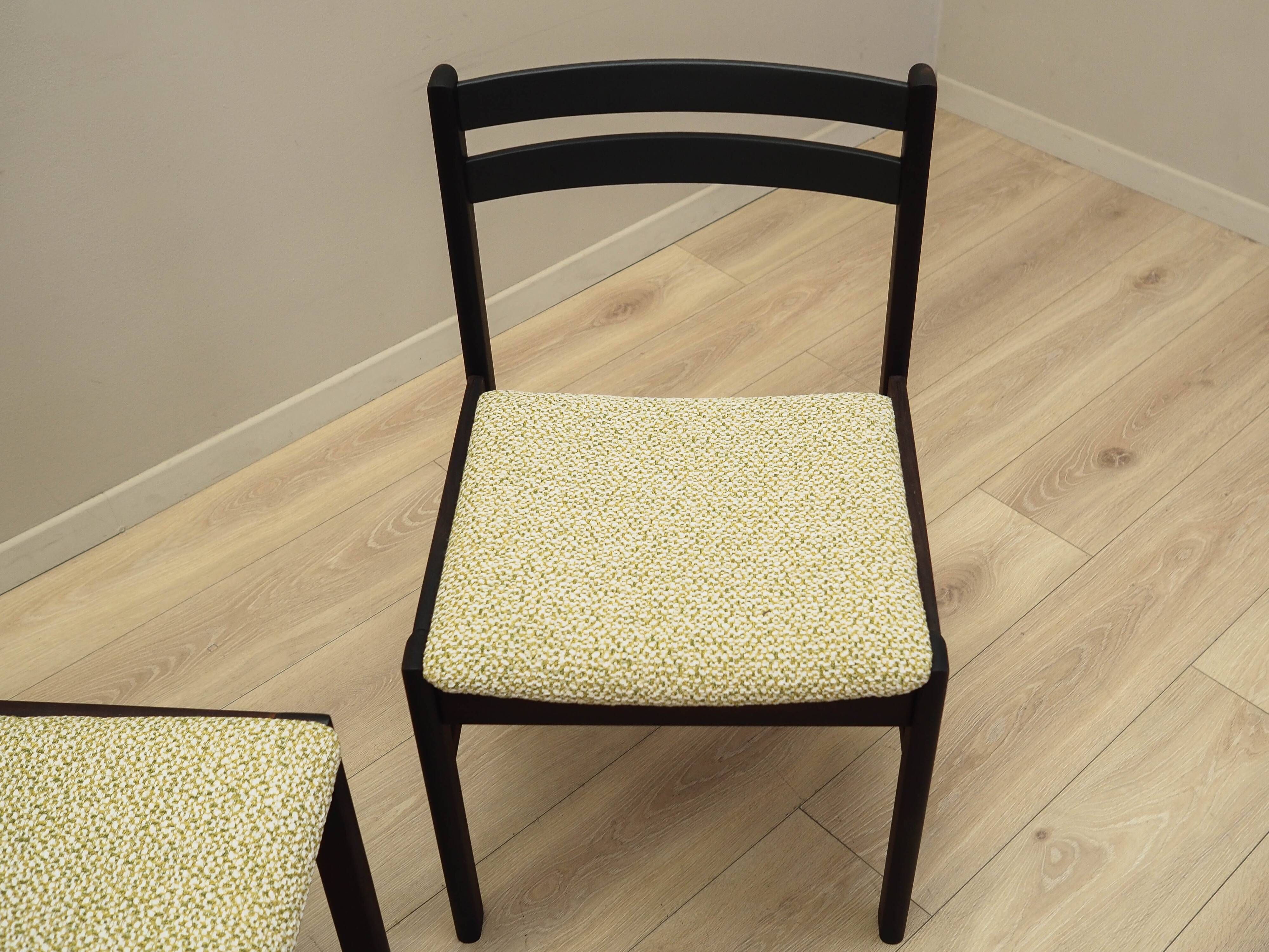 Set of two rosewood chairs, Danish design, 1970s, production: Denmark