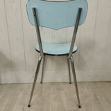 Blue formica table 2 chairs 1 mdj stool