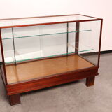 Antique display cabinet in wood & glass - England - 1930's