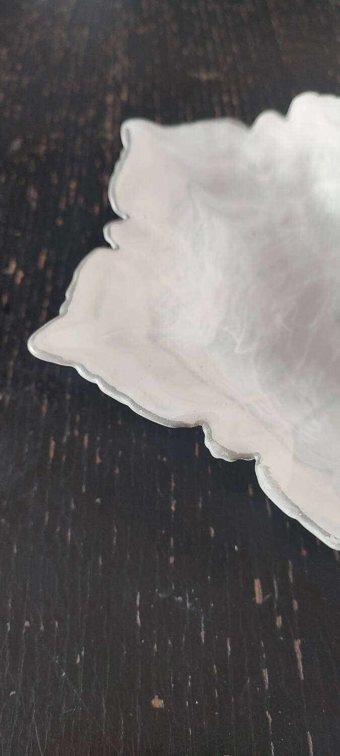 Frosted blown glass bowl from "Creazioni Silvestri Arte Murano