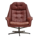 1970s, Danish design by H.W.Klein, swivel armchair, furniture leather.