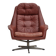1970s, Danish design by H.W.Klein, swivel armchair, furniture leather.