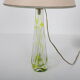 1950s glass table lamp by Kristalunie Maastricht, Netherlands