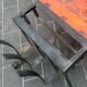 Capron Vallauris orange and black ceramic - coffee table