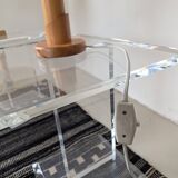 Pair of pine lamps, 1980s