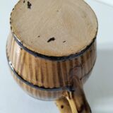 Pichet en barbotine tonneau, années 50